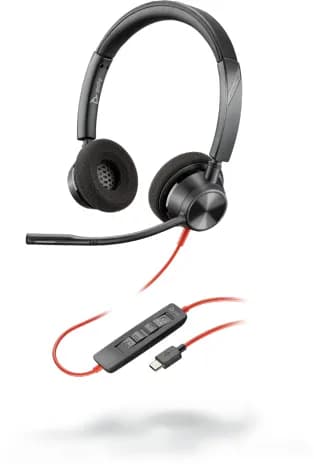 Poly Blackwire 3320 -kuulokemikrofoni, musta