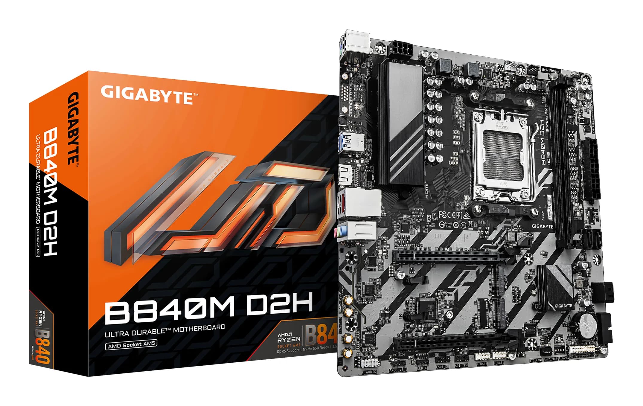 Gigabyte B840M D2H AM5 mATX -emolevy