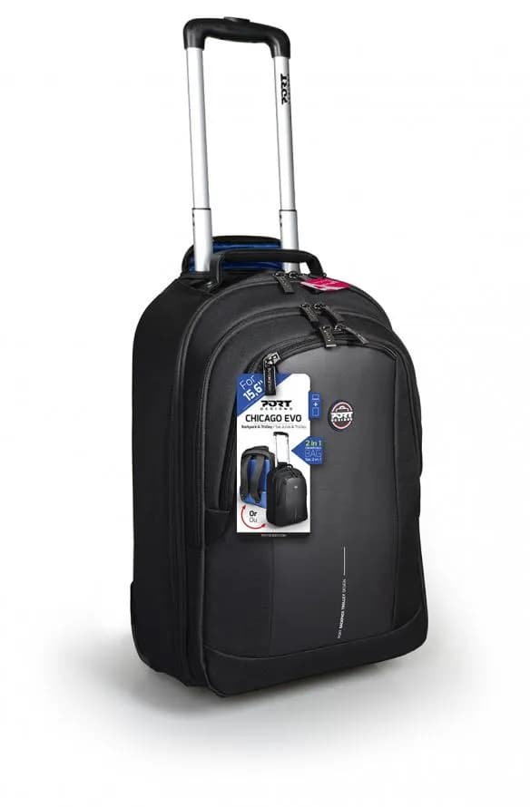 PORT Designs 15.6"" Chicago EVO 2-in1 Backpack & Trolley /170231