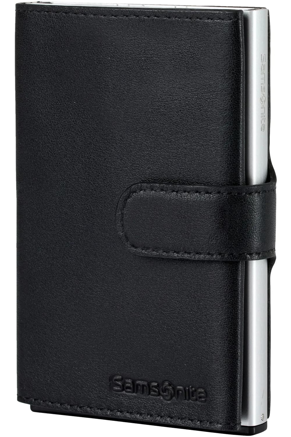 Samsonite Alufit Plus RFID - korttikotelo, Slide Alu, musta
