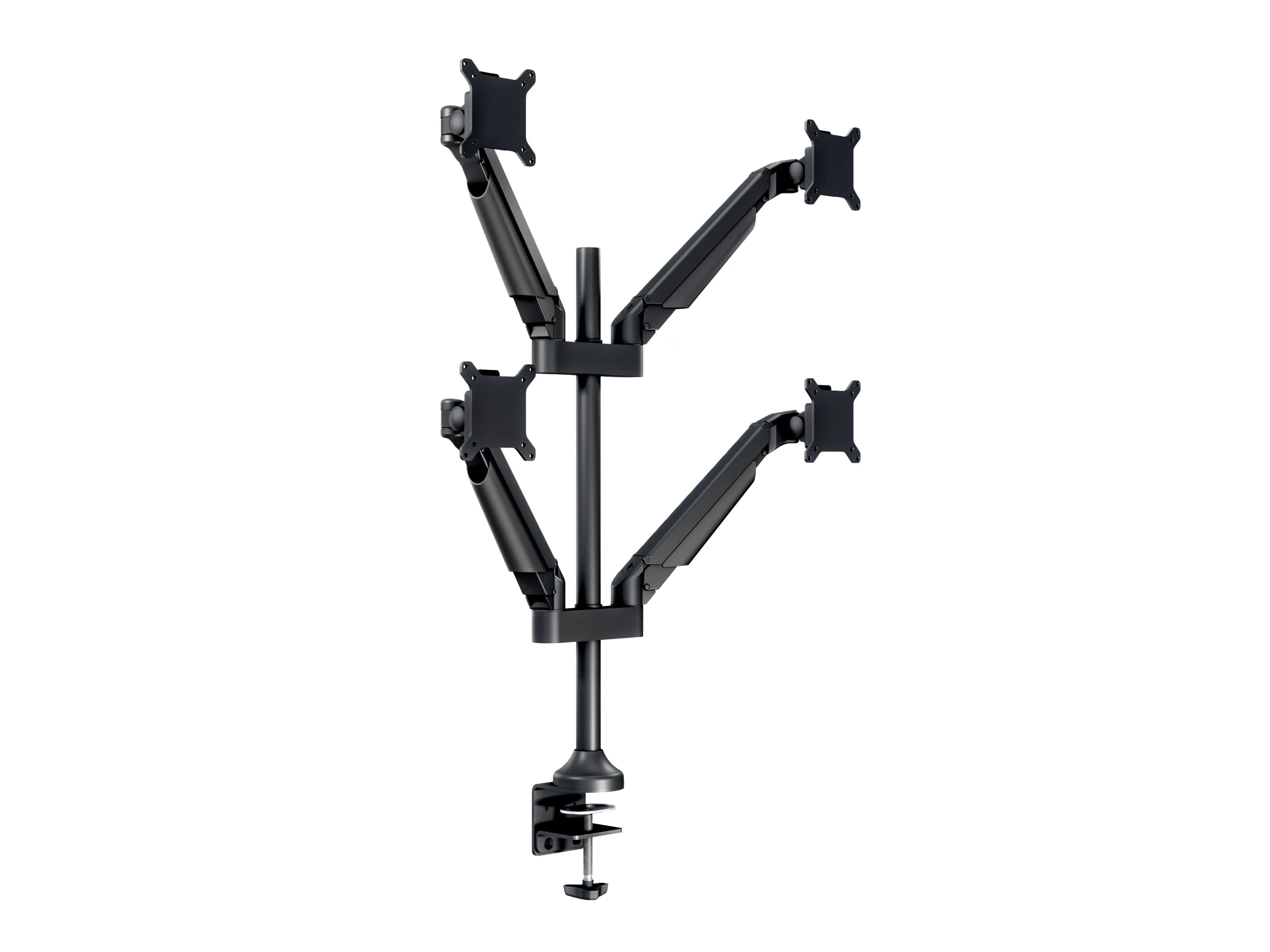 Multibrackets M VESA Gas Lift Arm Quad HD-pöytäteline neljälle näytölle 15-32"", kaasujousella, 21 kg, musta