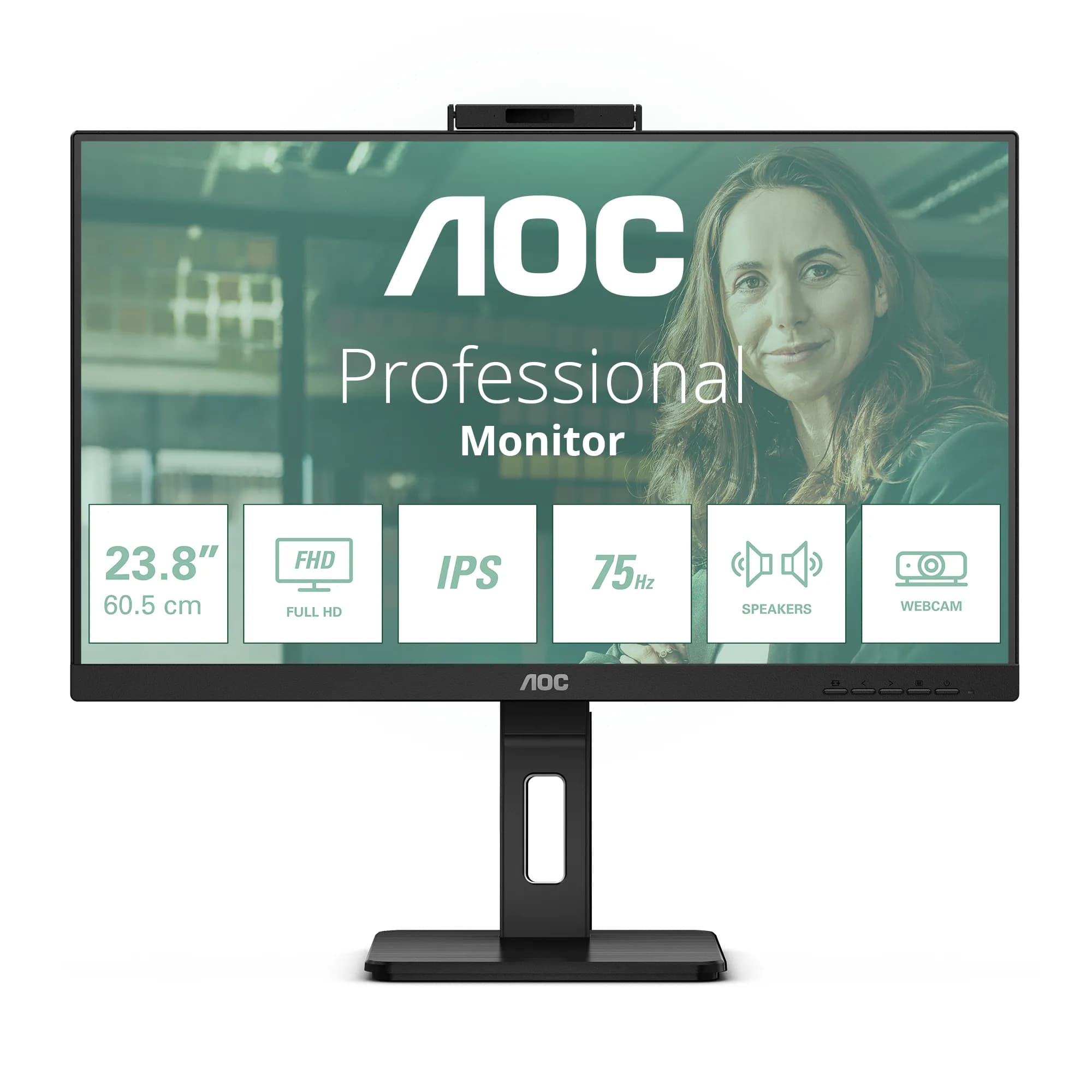 AOC 24P3QW 23.8"" Full HD, IPS -näyttö, USB-C hub