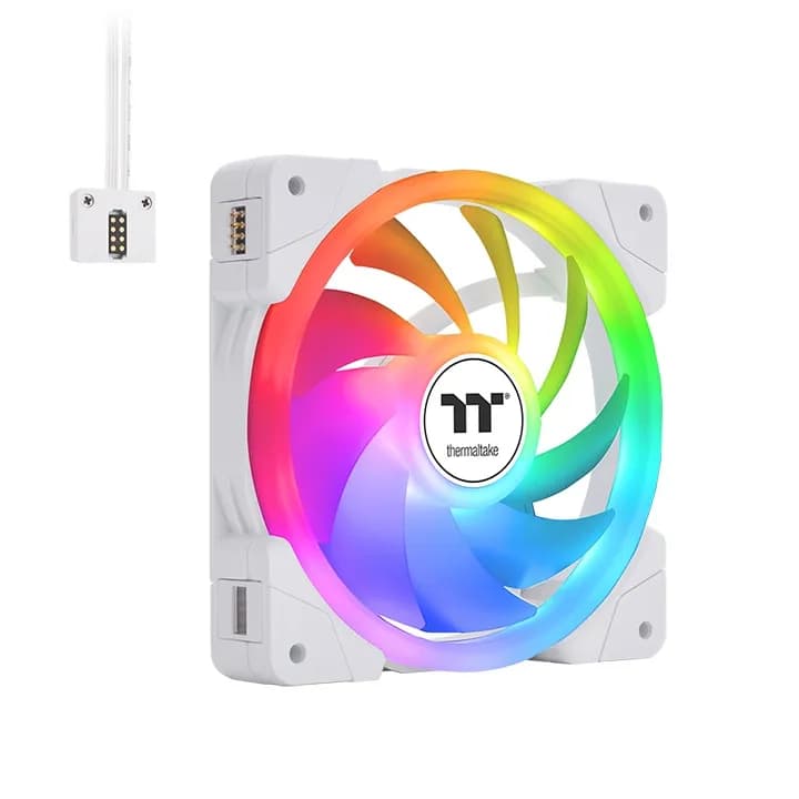 Thermaltake SWAFAN EX12 ARGB TT Premium Edition -kotelotuuletin 120 mm Valkoinen 3 kappaleen pakkaus