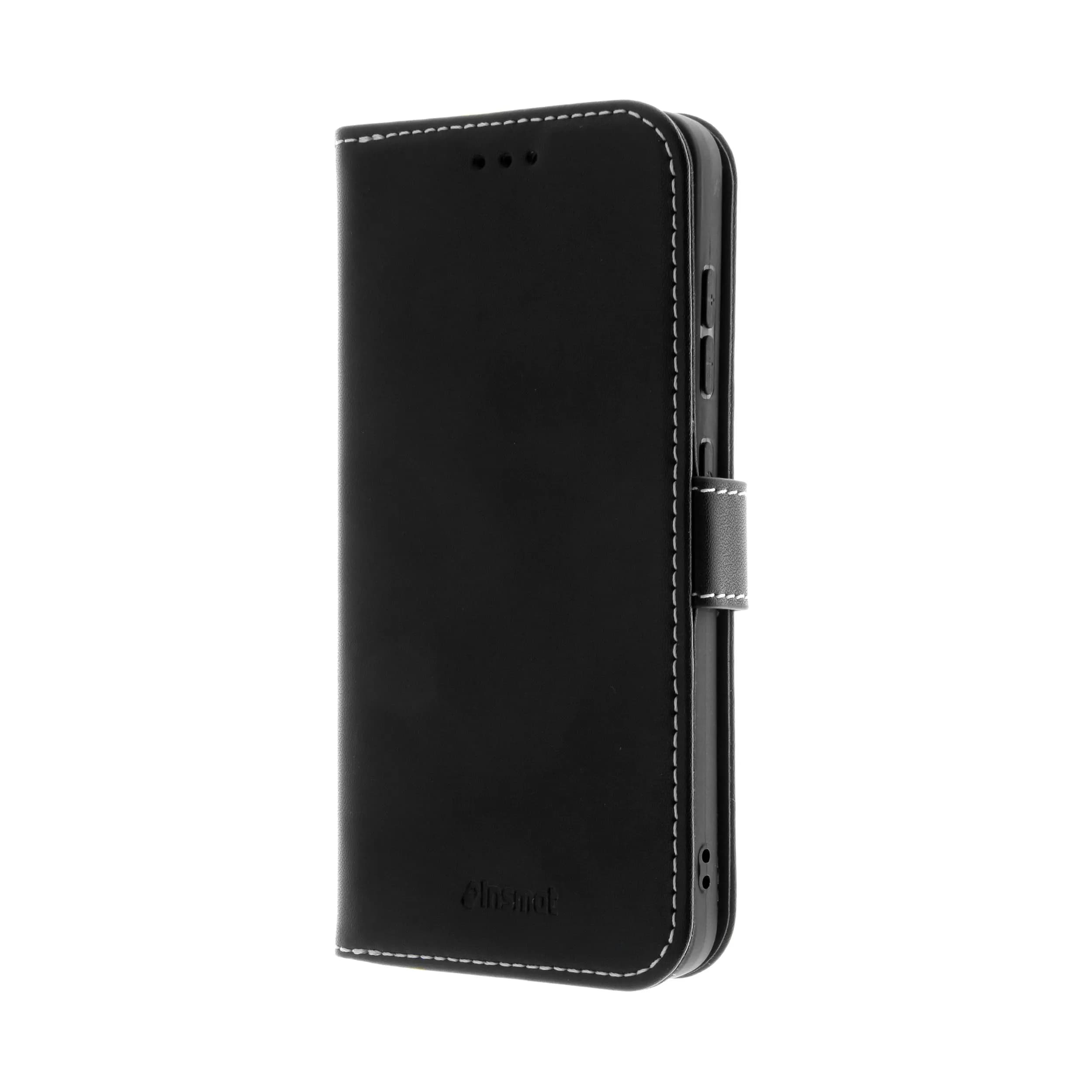 Insmat Flip Case, Galaxy S24 -lompakkokotelo, Musta
