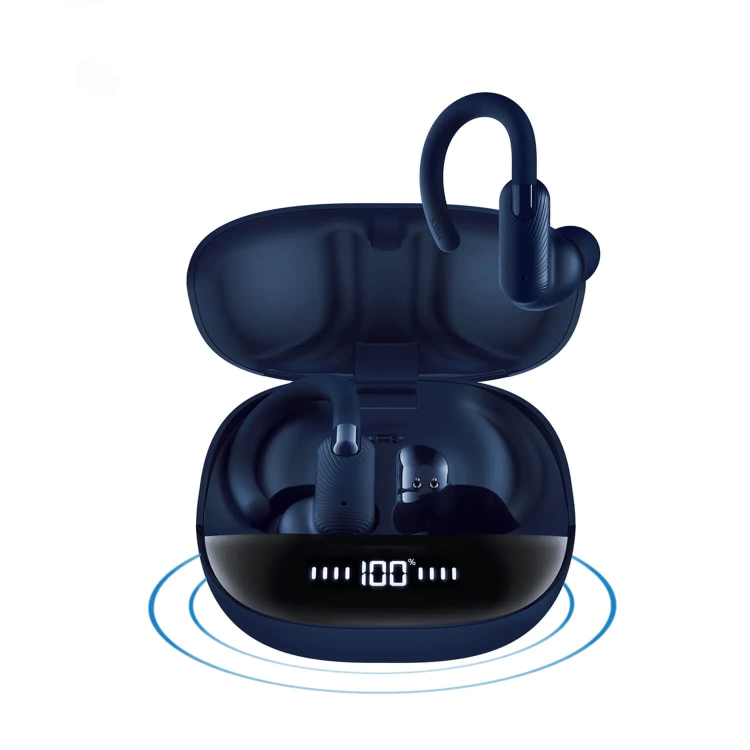 MIXX StreamBuds Sports Charge 2 -langattomat nappikuulokkeet, musta/sininen