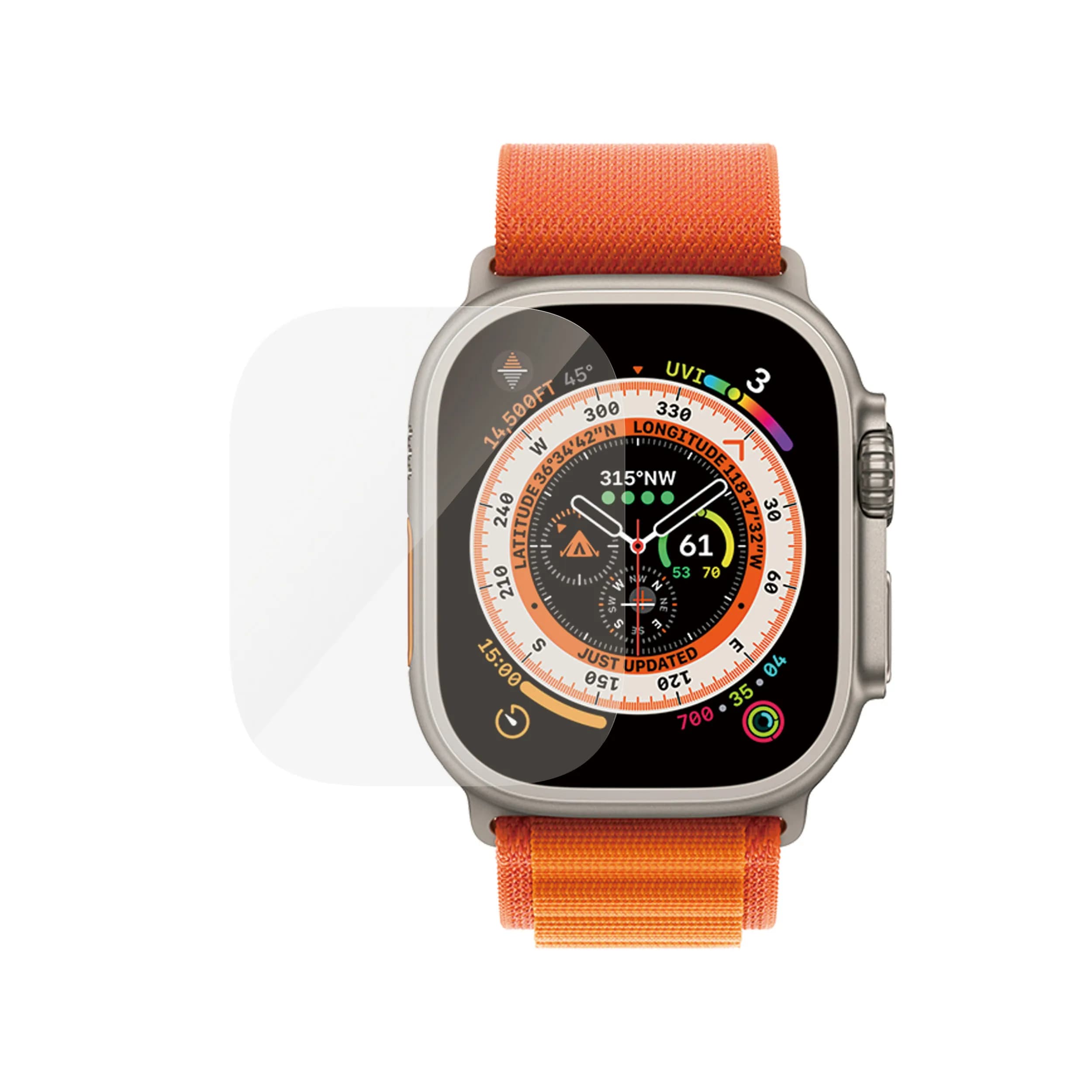 PanzerGlass Screen Protector Apple Watch Ultra 49mm, Ultra-W