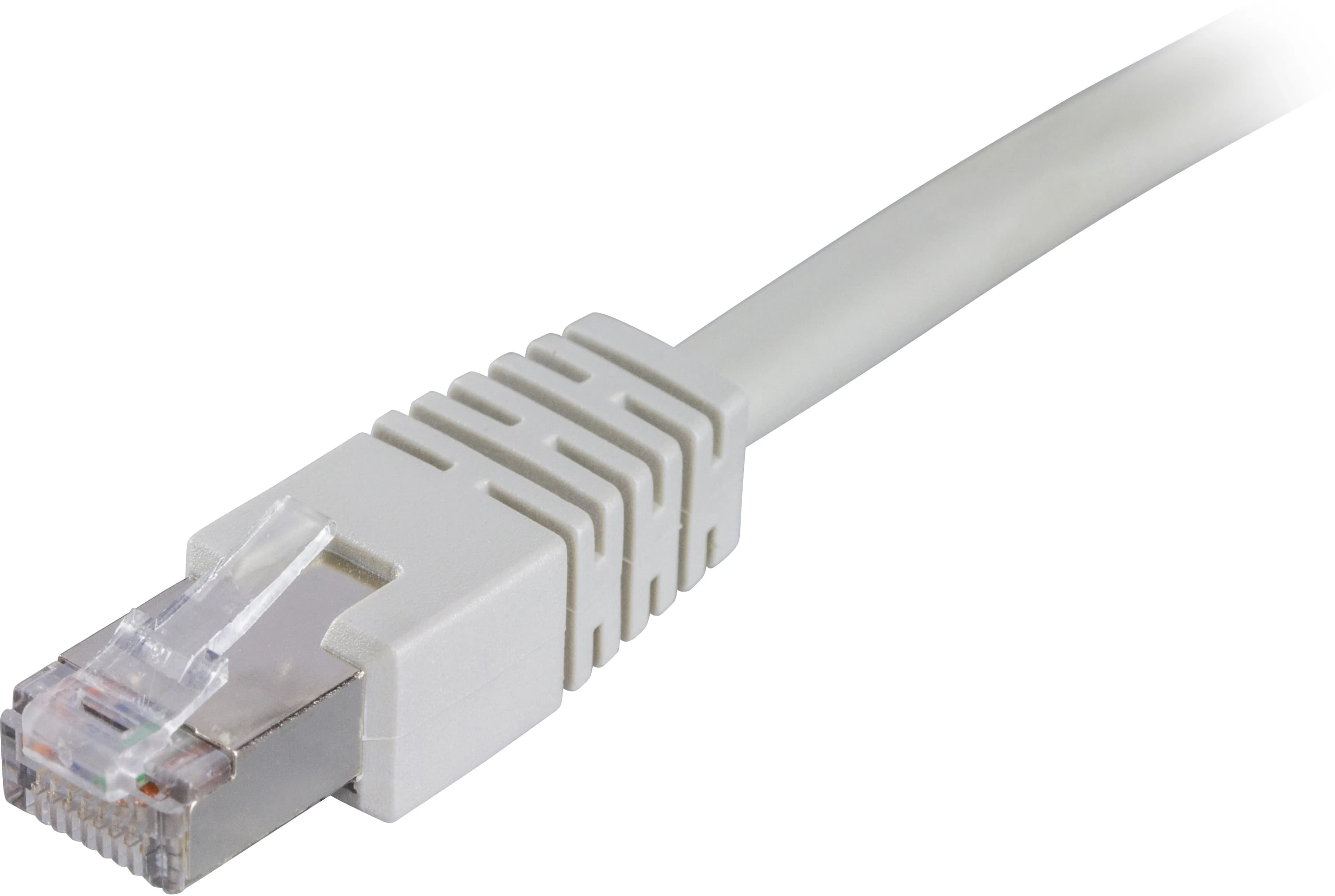 Deltaco Cat6 F/UTP RJ45 30m -verkkokaapeli, harmaa