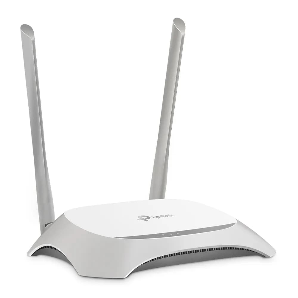 TP-Link TL-WR840N -reititin, Wi-Fi 4, N300, Single-band, harmaa, valkoinen