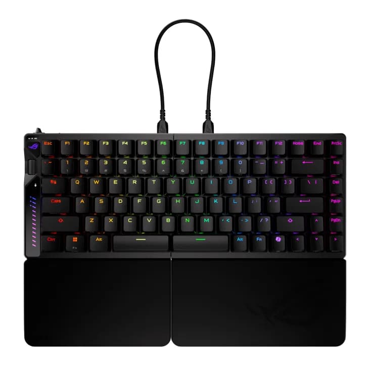 ASUS ROG Falcata 75% -langaton ergonominen pelinäppäimistö, ROG HFX V2 Magnetic Switch, musta