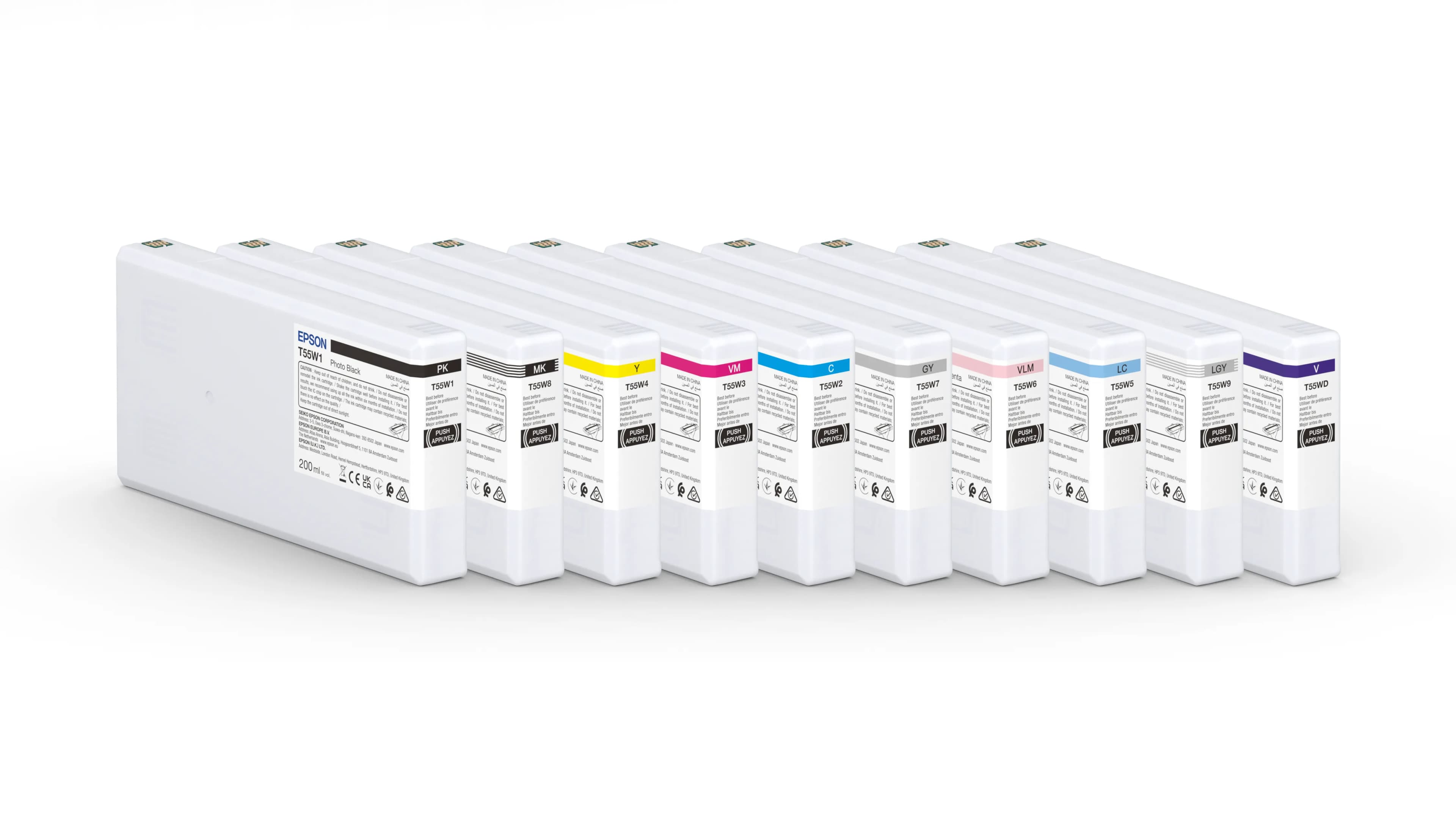 Epson UltraChrome PRO10 C13T55W400 -mustekasetti, 200 ml, keltainen