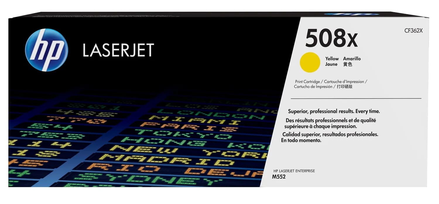 HP 508X -laservärikasetti, keltainen