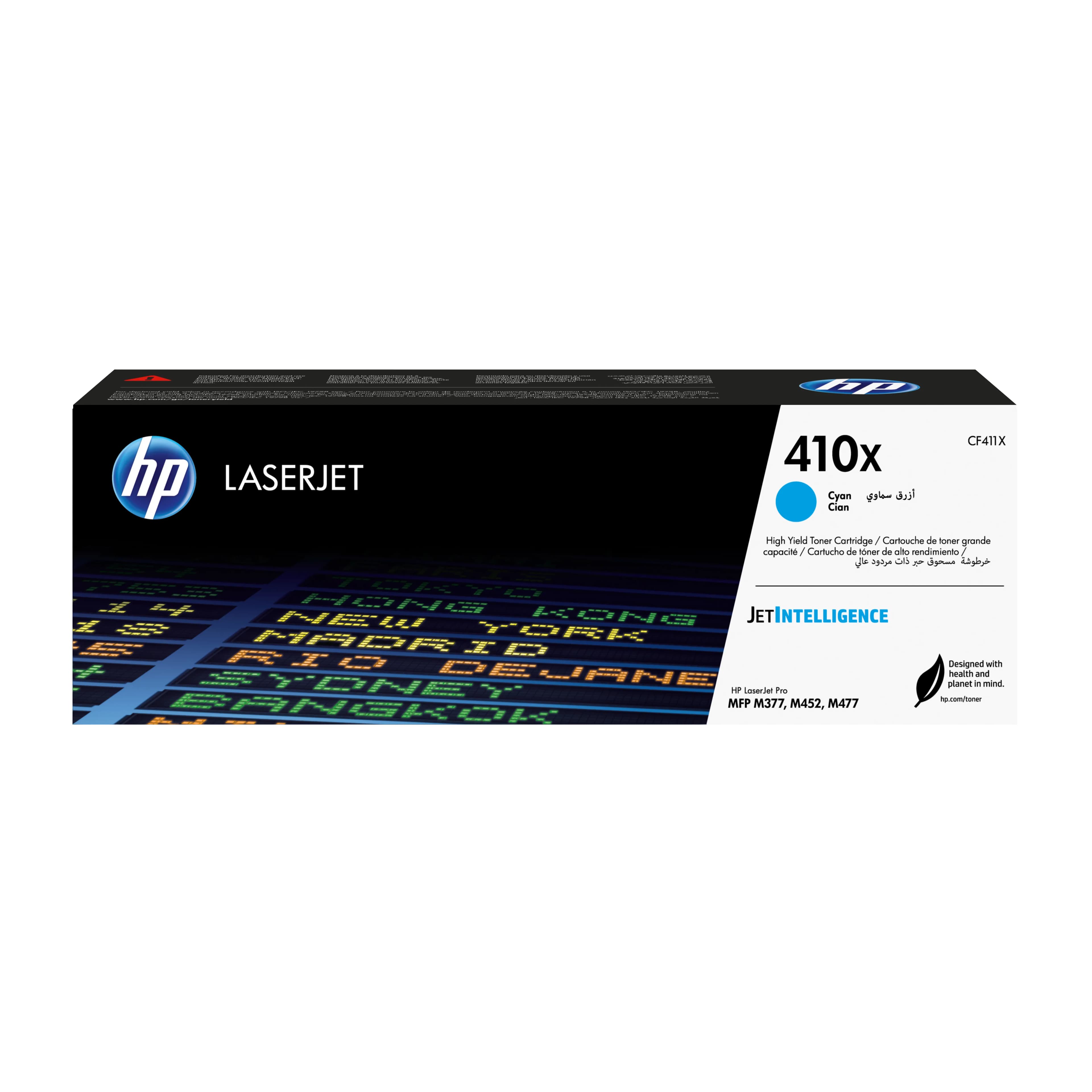 HP 410X riittoisa laservärikasetti, syaani