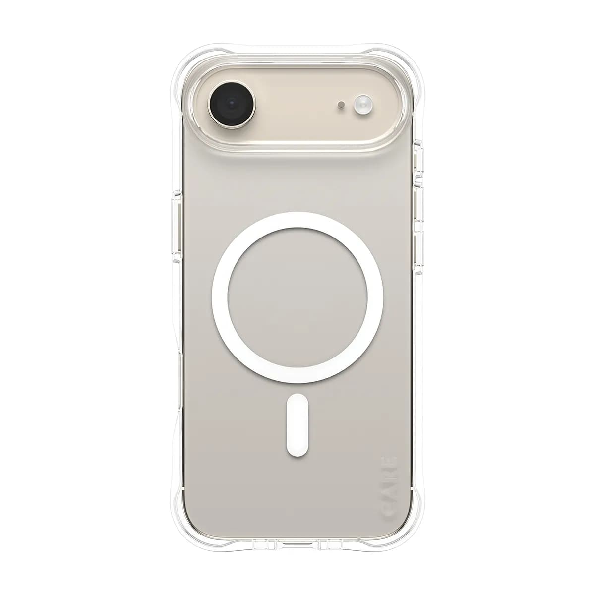 CARE by PanzerGlass Samba MagSafe, iPhone Air -suojakuori, läpinäkyvä / valkoinen