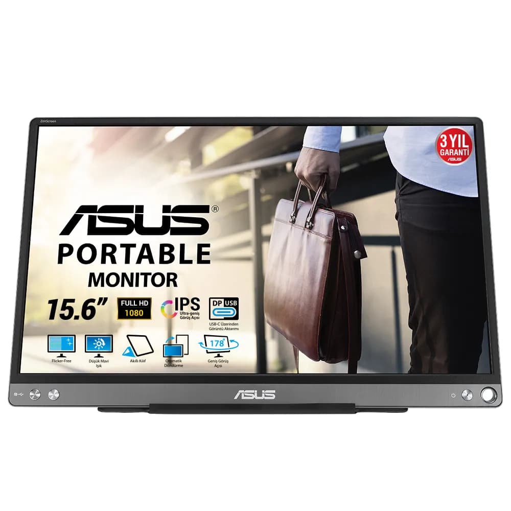 ASUS ZenScreen MB16ACE 15.6"", Full HD, IPS -kannettava näyttö