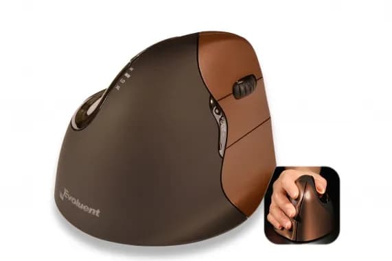 Evoluent BNEEVR4SW -langaton ergonominen hiiri, ruskea