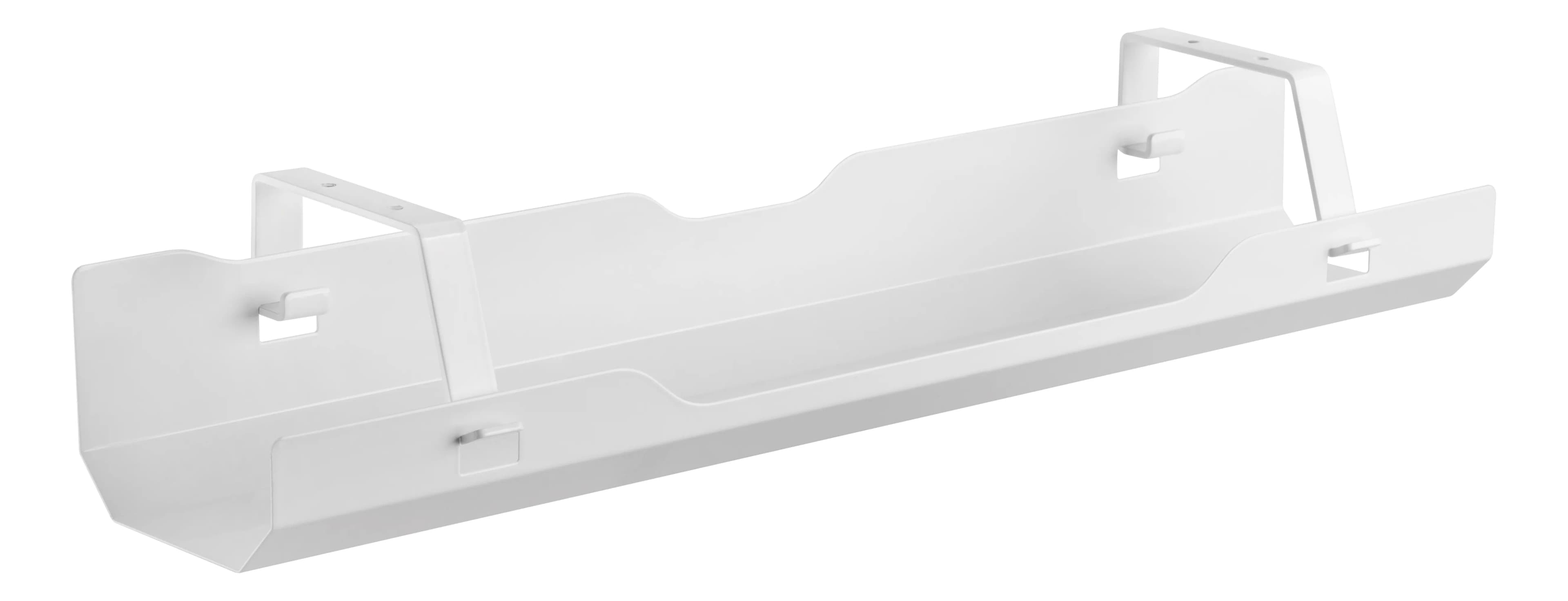 DELTACO Office, Under-desk cable management tray, steel, 600x135x108mm