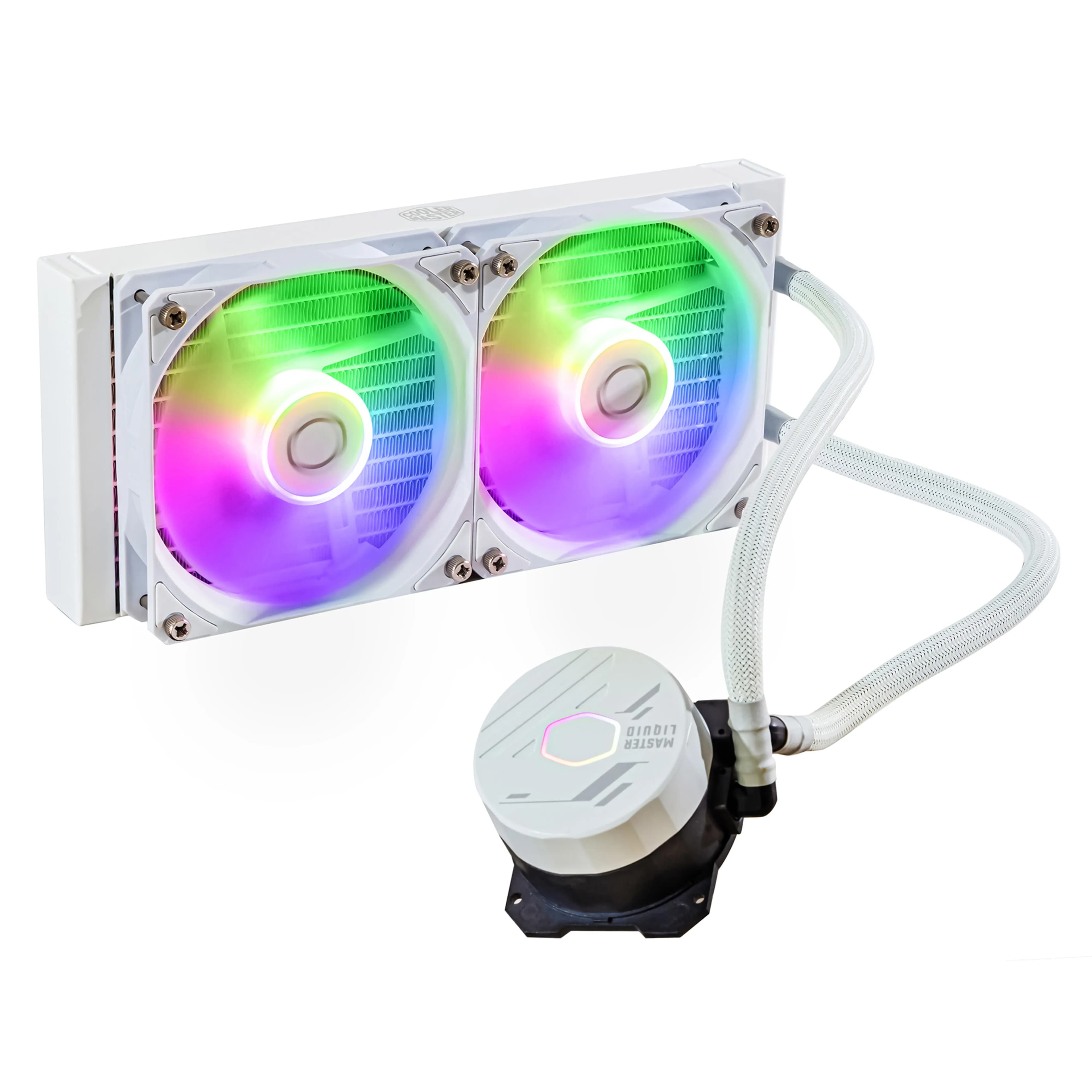 Cooler Master MasterLiquid 240L Core 240mm ARGB -nestejäähdytin, valkoinen