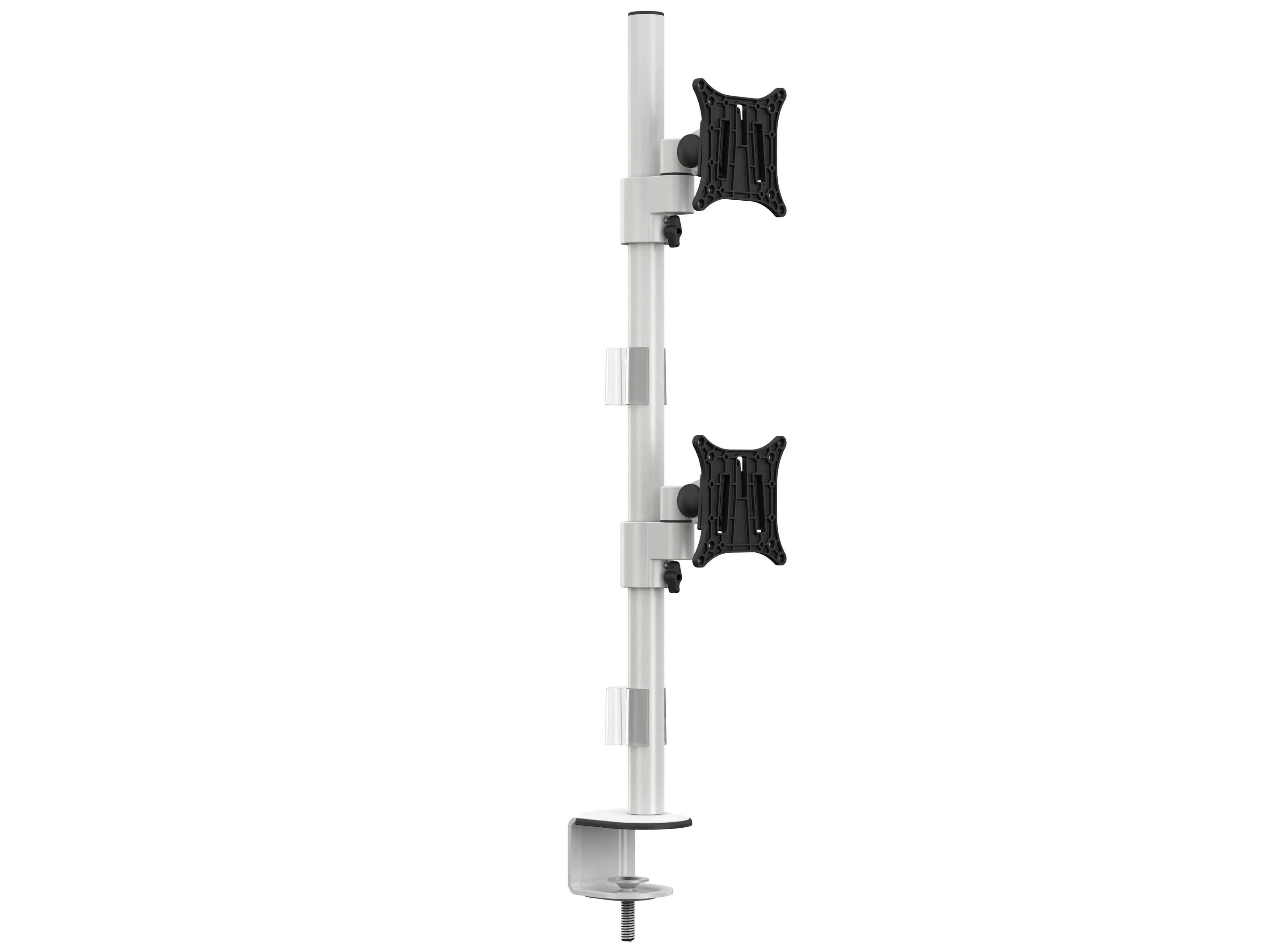 Multibrackets M VESA Deskmount Officeline Dual Vertical -pöytäteline kahdelle näytölle 15-30"", täysin liikuteltava, 16 kg, valkoinen