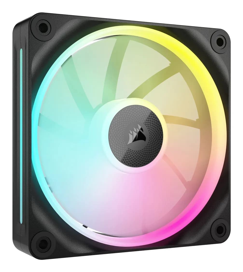 Corsair LX RGB LX140 PWM RGB -tuuletin, magneettinen levitaatiolaakeri, 140 mm, musta