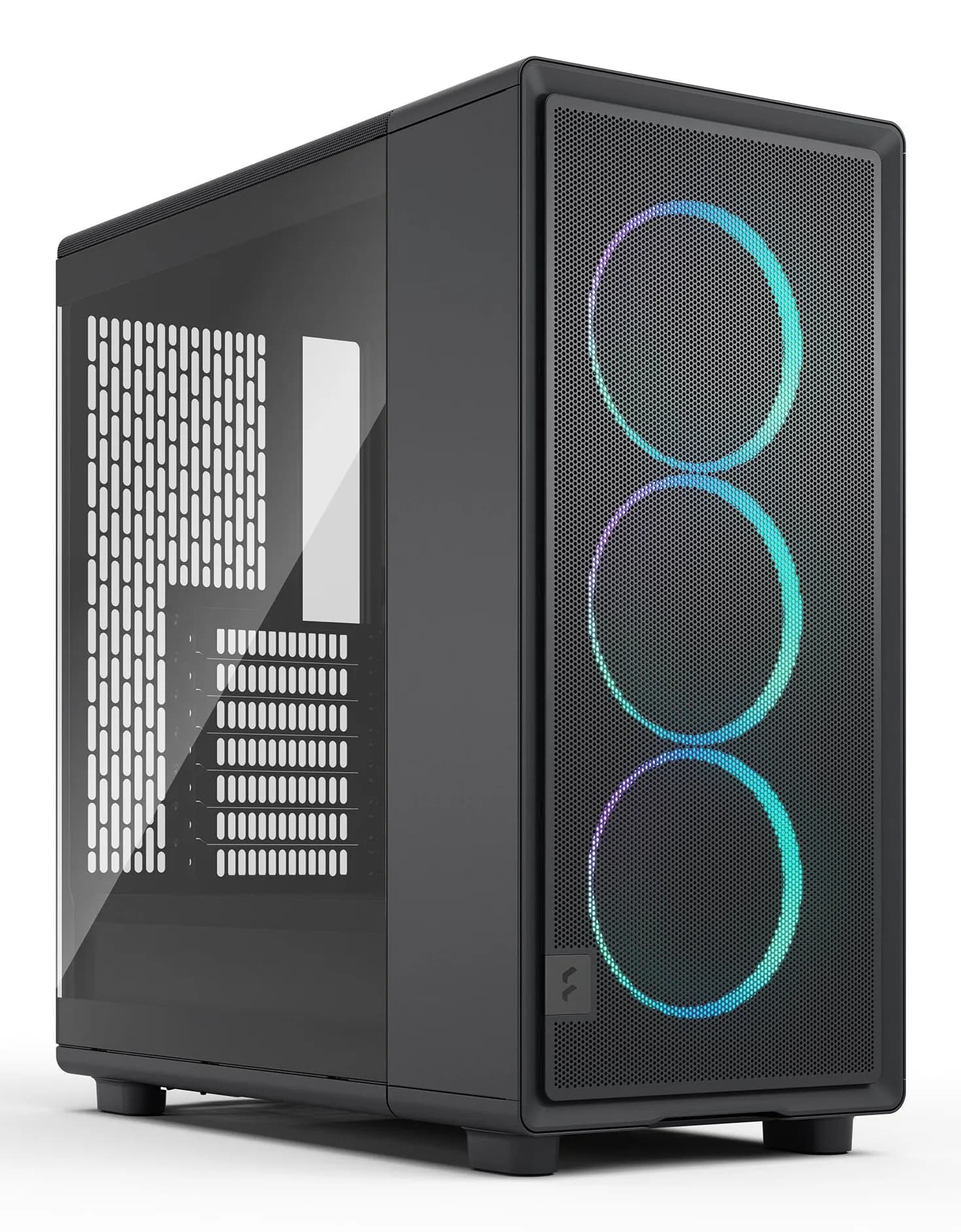 Fractal Design Epoch TG RGB -miditornikotelo RGB-valaistuksella ja ikkunalla, musta