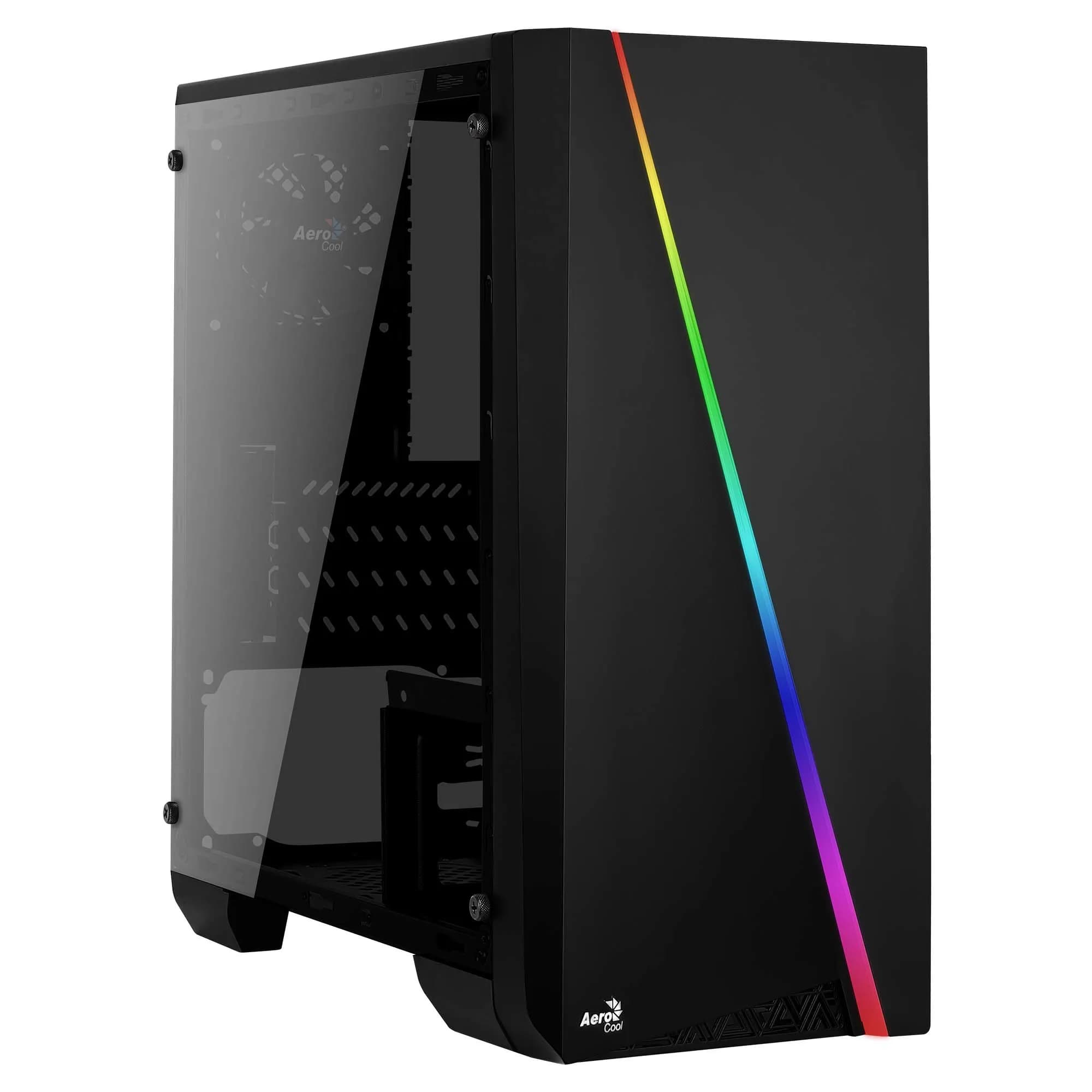AeroCool ACCS-PV12012.11 Cyclon Mini -minitornikotelo ikkunalla, musta