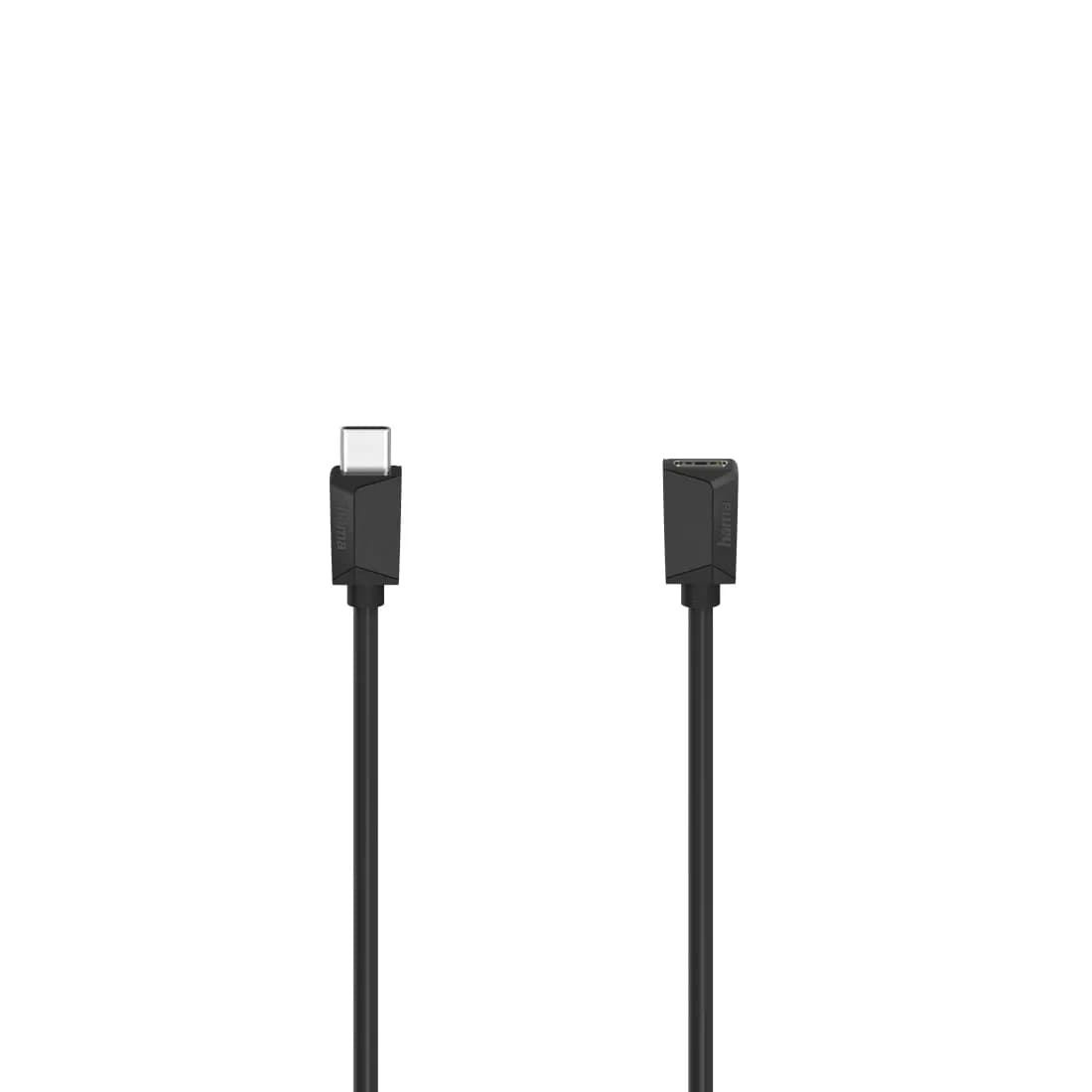Hama USB 3.2 Gen 1 USB-C -jatkokaapeli, 0,5 m, musta