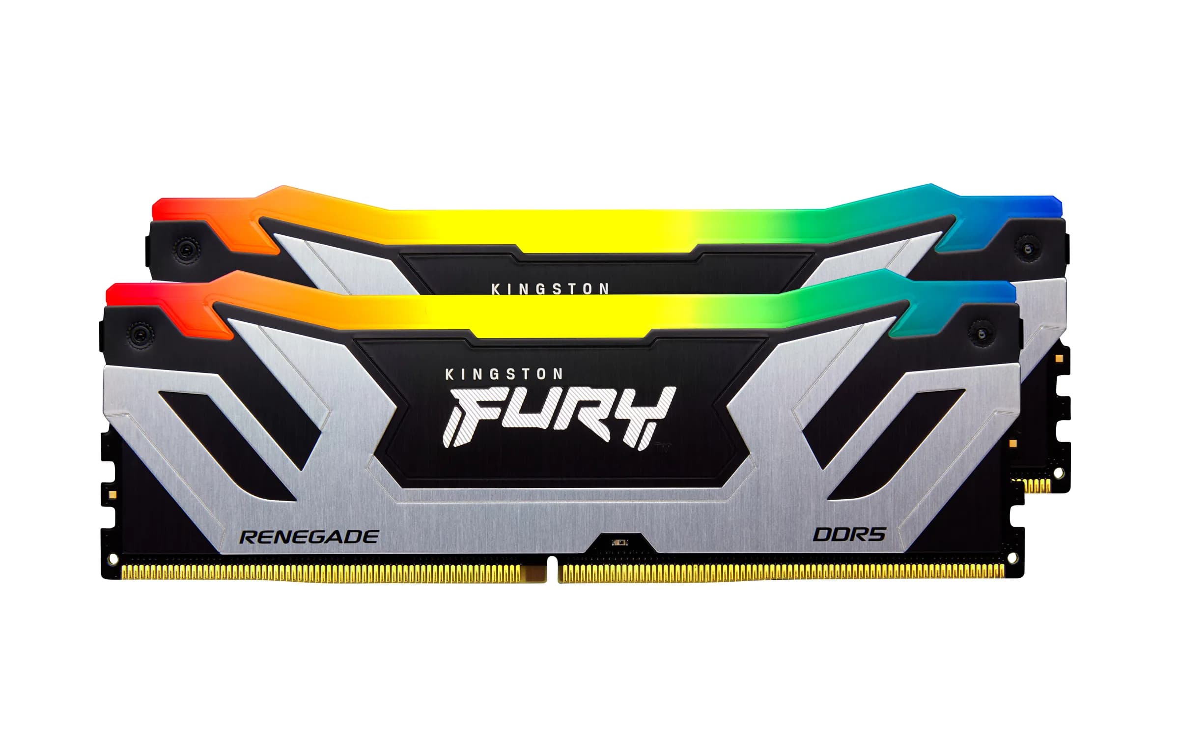 Kingston FURY Renegade RGB CUDIMM 48 Gt (2 x 24 Gt) DDR5 8800 MHz, CL42 -muisti, hopea (XMP)