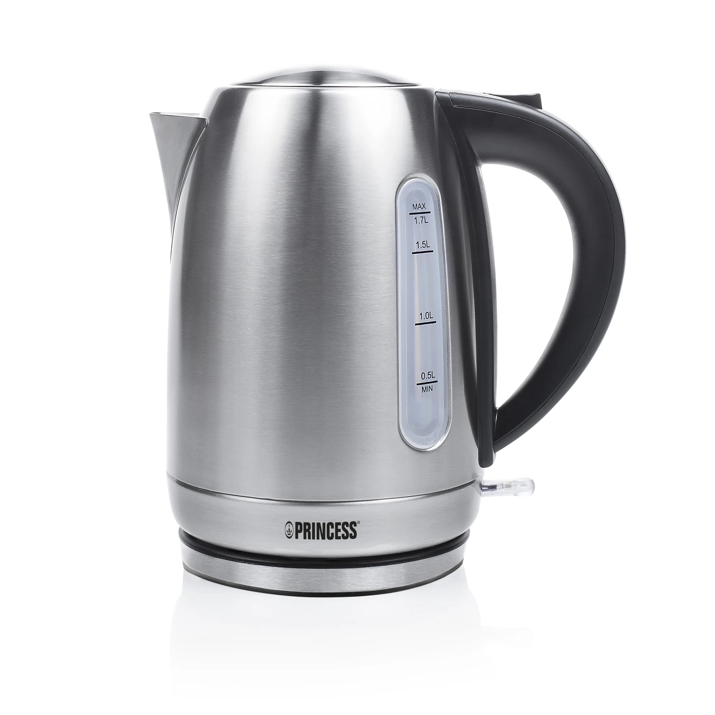 Princess -vedenkeitin, 1,7 l, 2200 W, ruostumaton teräs