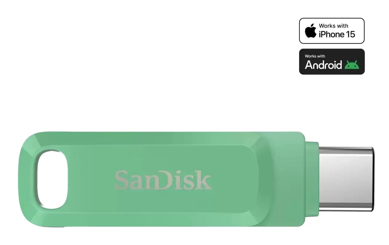 SanDisk Ultra Dual Drive Go USB-C 512 Gt -muistitikku, Absinthe Green