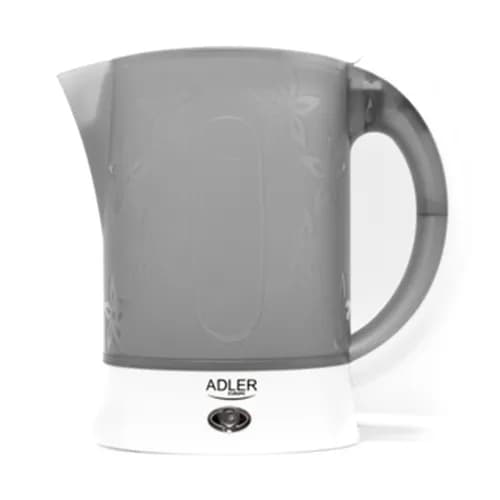 Adler AD 1268 -vedenkeitin, 0,6 l, 600 W, harmaa
