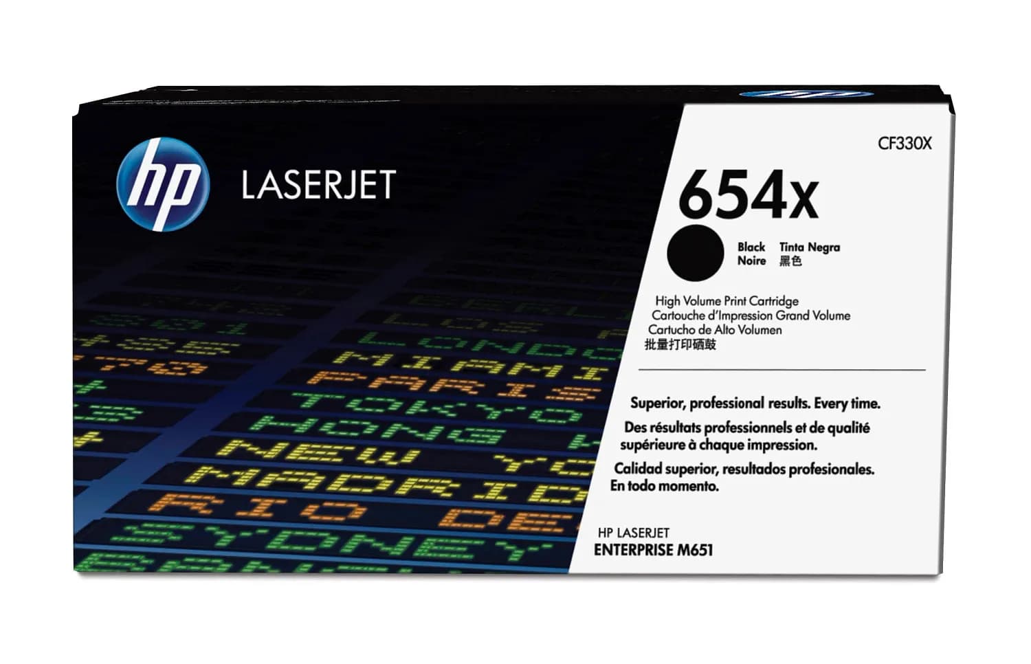 HP 654X -laservärikasetti, musta