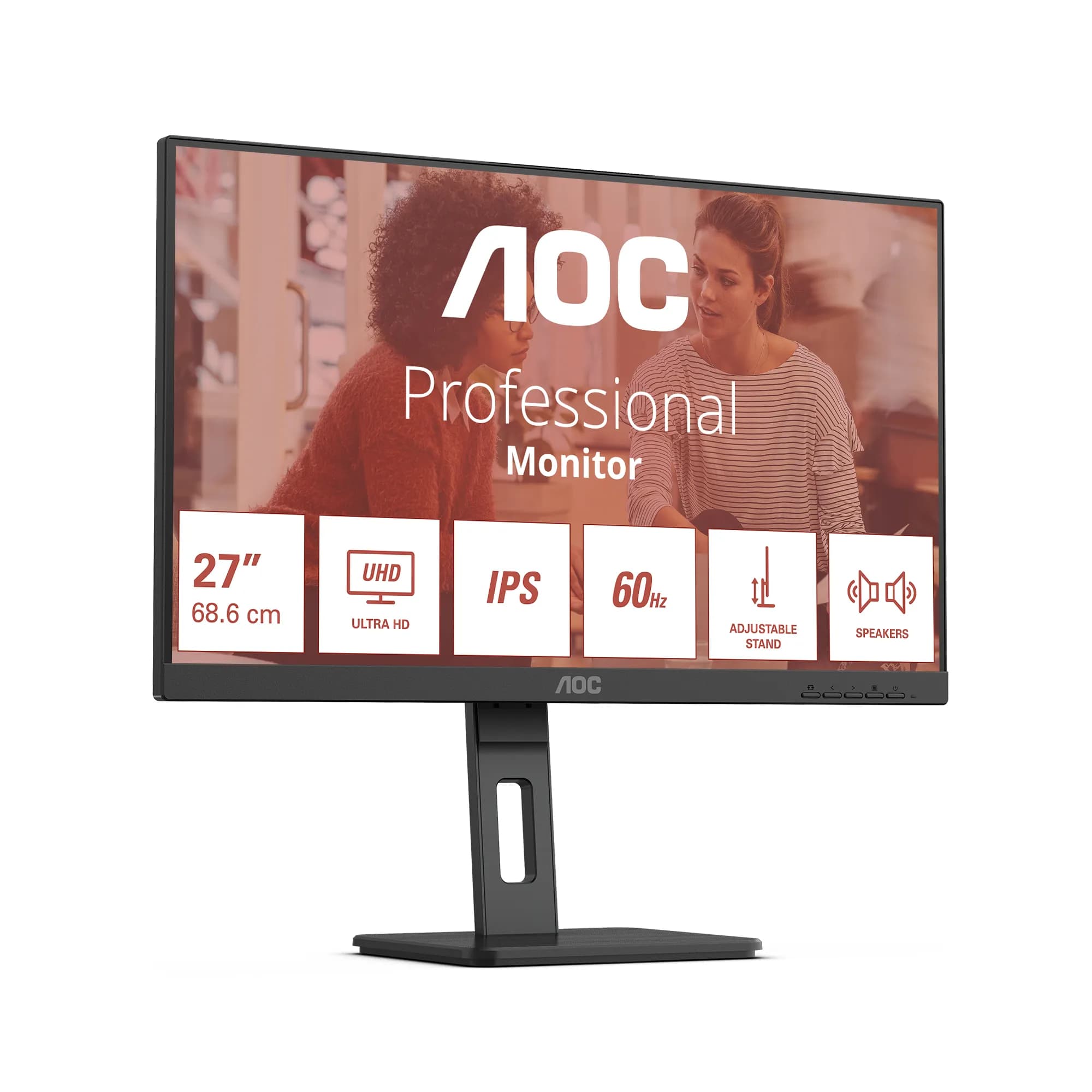 AOC U27E3UF 27"" 4K UHD, IPS -näyttö, USB hub