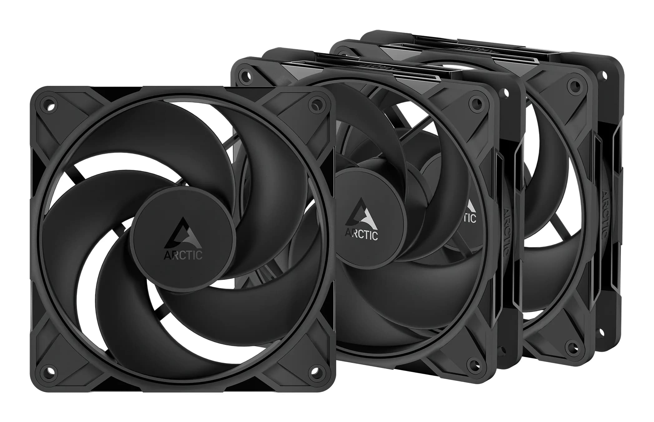 ARCTIC P12 Pro Reverse 120 mm PWM Kotelotuuletin 3-pack, Musta