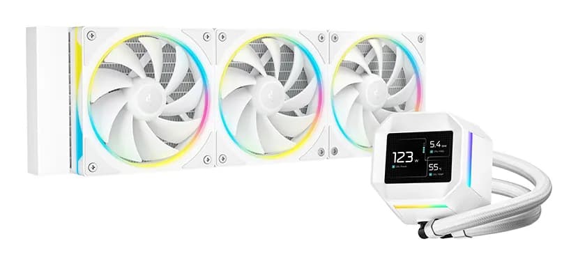 DeepCool LM360 360mm ARGB -nestejäähdytin, valkoinen