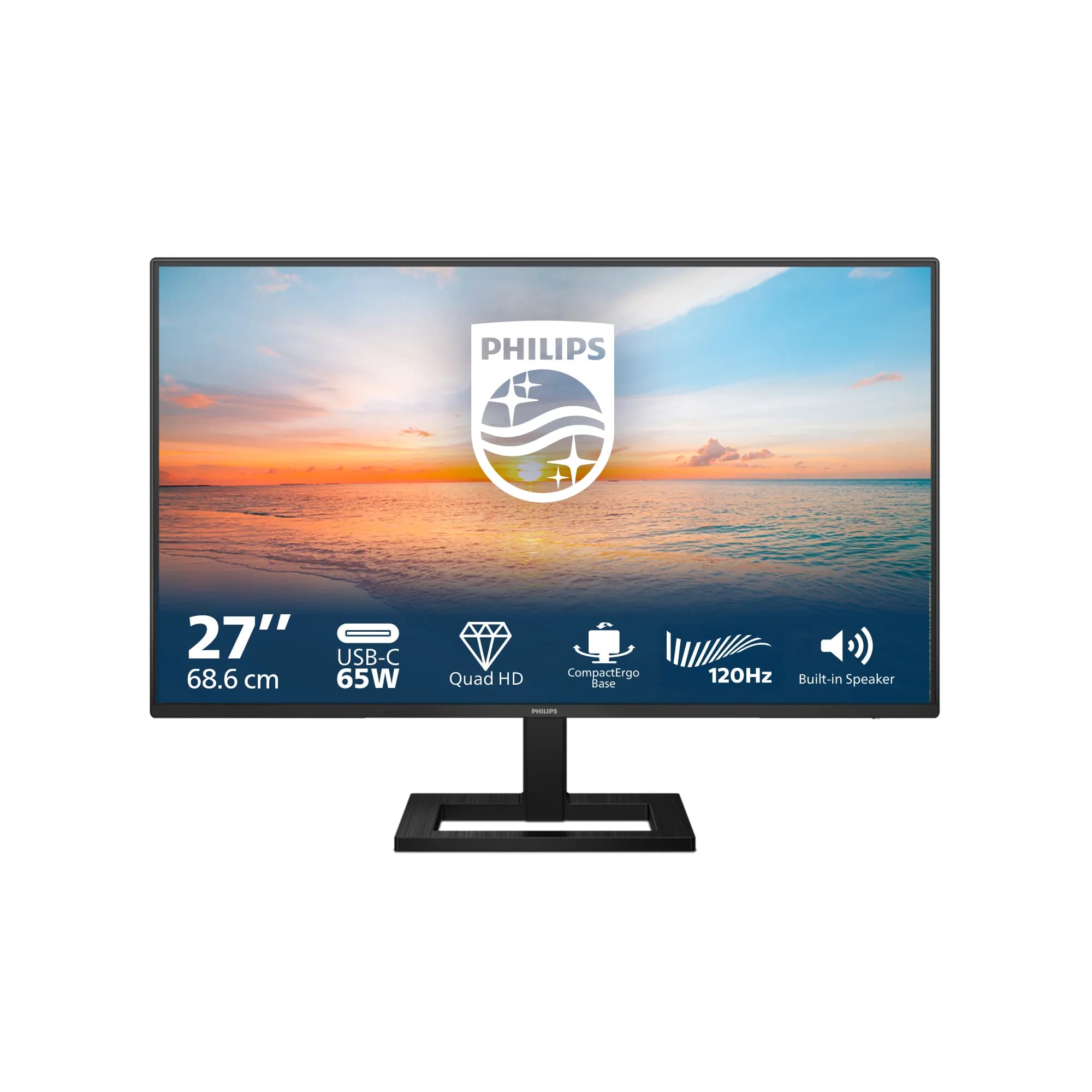 Philips 27E1N1600AE 27"" QHD, IPS -näyttö, USB-C hub, HDR, 100Hz