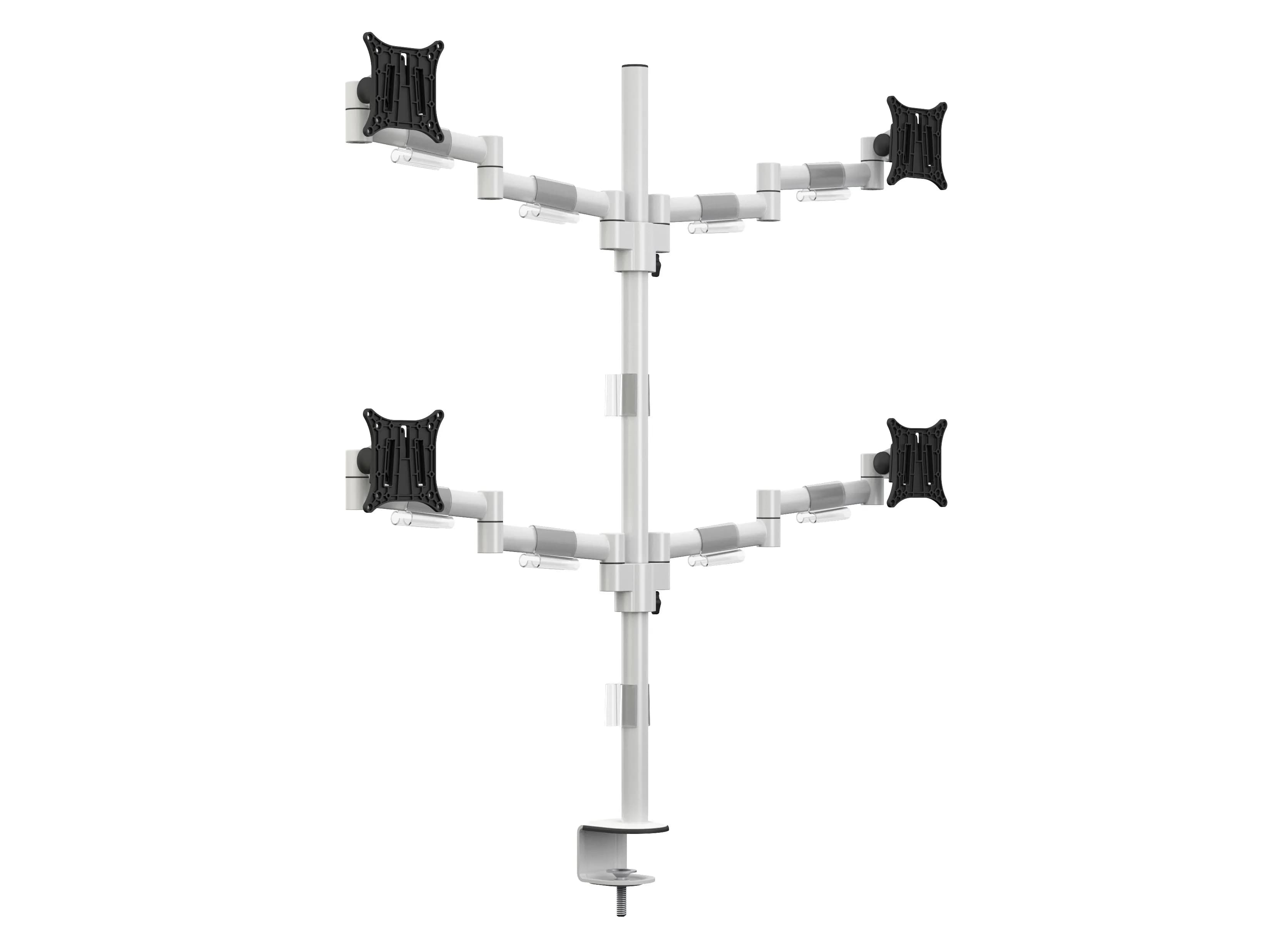 Multibrackets M VESA Deskmount Officeline Quad-pöytäteline neljälle näytölle 15-30"" 32 kg, valkoinen