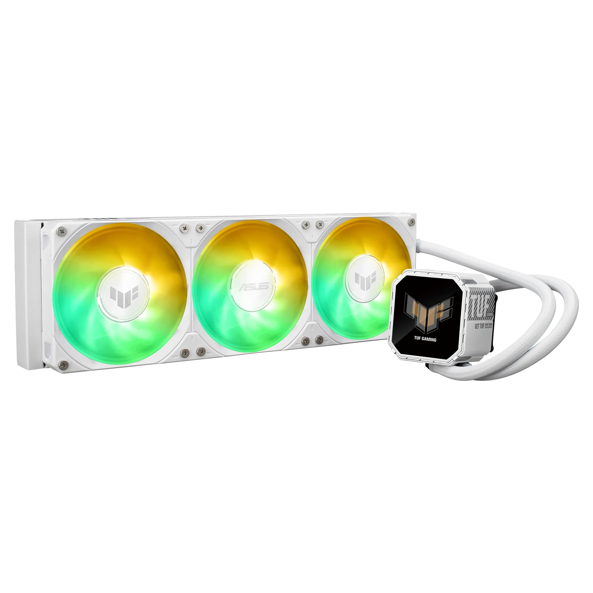 Asus TUF Gaming LC III LCD 360mm ARGB -nestejäähdytin, valkoinen