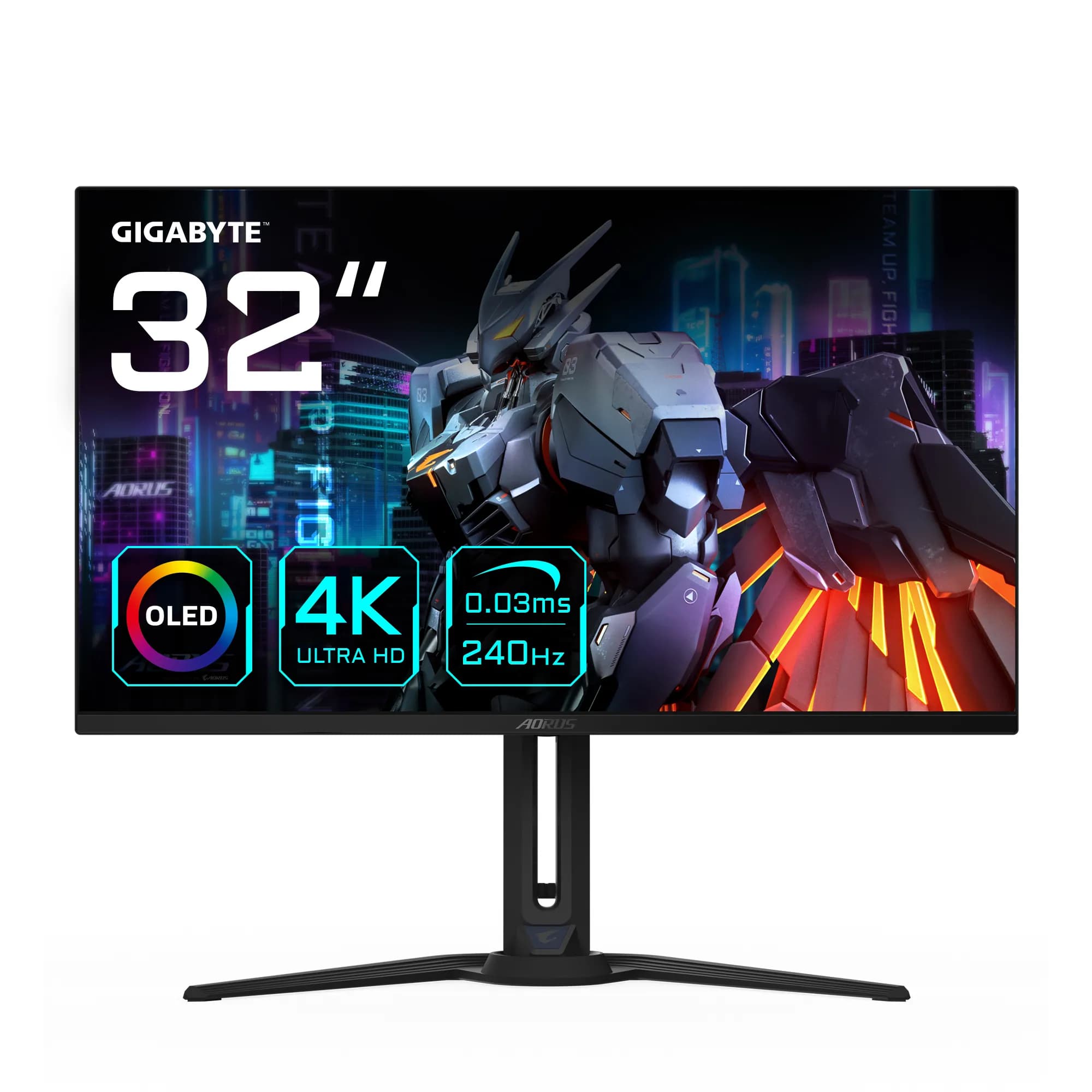GIGABYTE AORUS FO32U2 32"" UHD, OLED, 240Hz -pelinäyttö