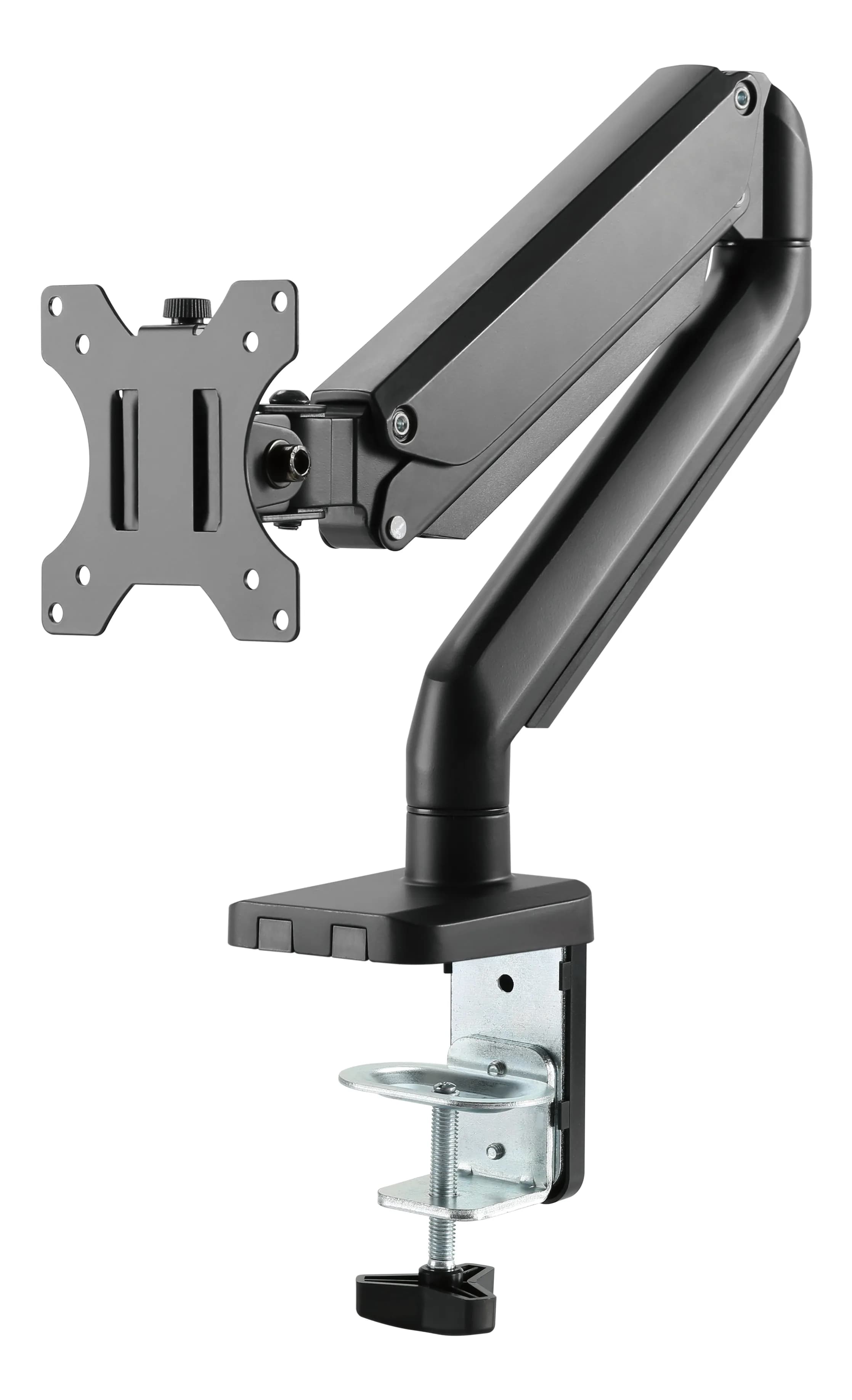 DELTACO Office ARM-0350-monitorivarsi yhdelle näytölle 17-32"", kaasujousella, 8 kg, musta
