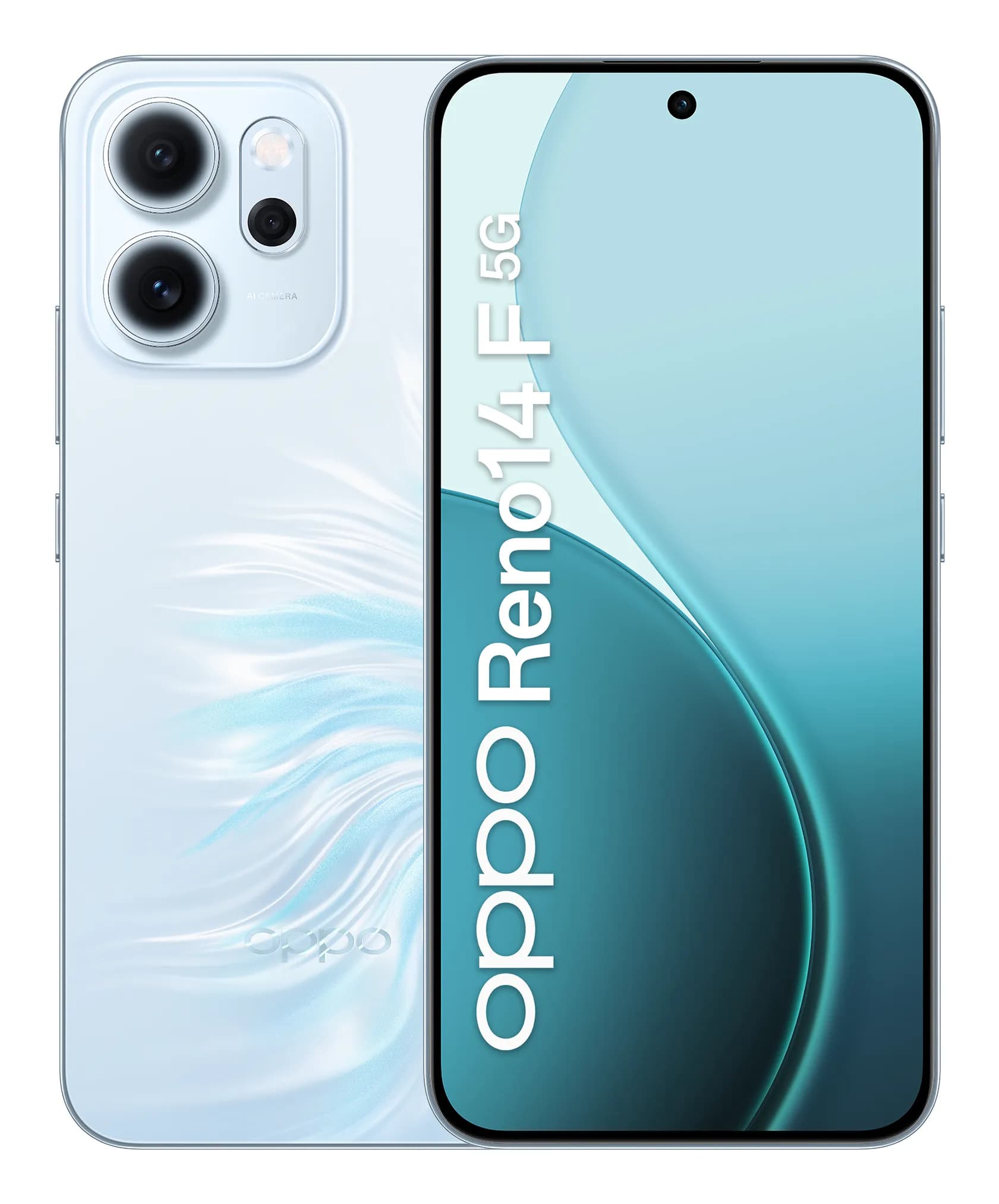 OPPO Reno14 F 5G 8/256 Gt -puhelin, sininen