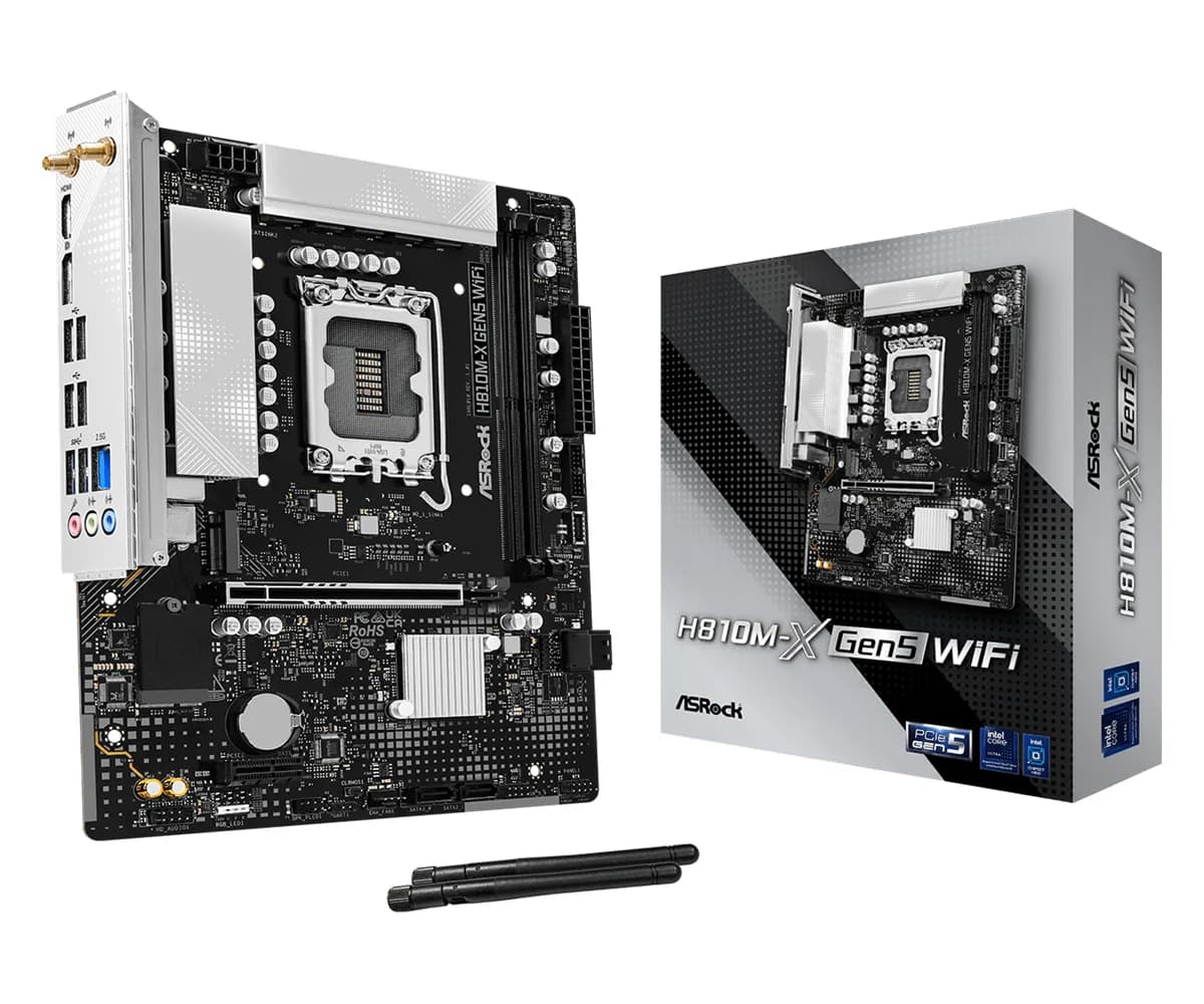ASRock H810M-X WiFi LGA1851 mATX -emolevy