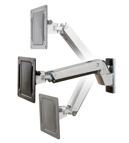 Ergotron Interactive Arm HD -seinäteline yhdelle näytölle 30-55"", täysin liikuteltava, 18,2 kg, alumiini