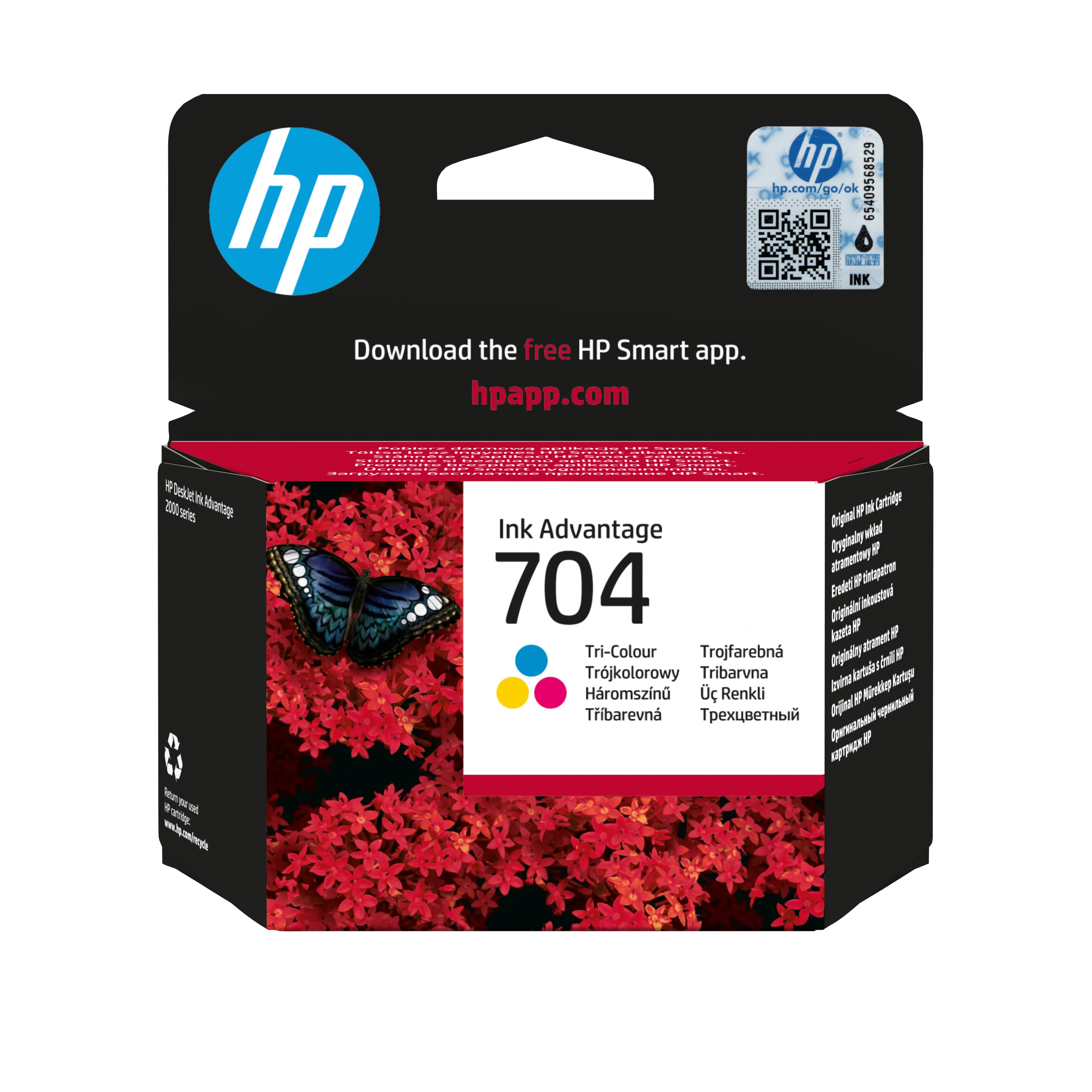 HP 704-mustekasetti, 5.5 ml, kolmivärinen