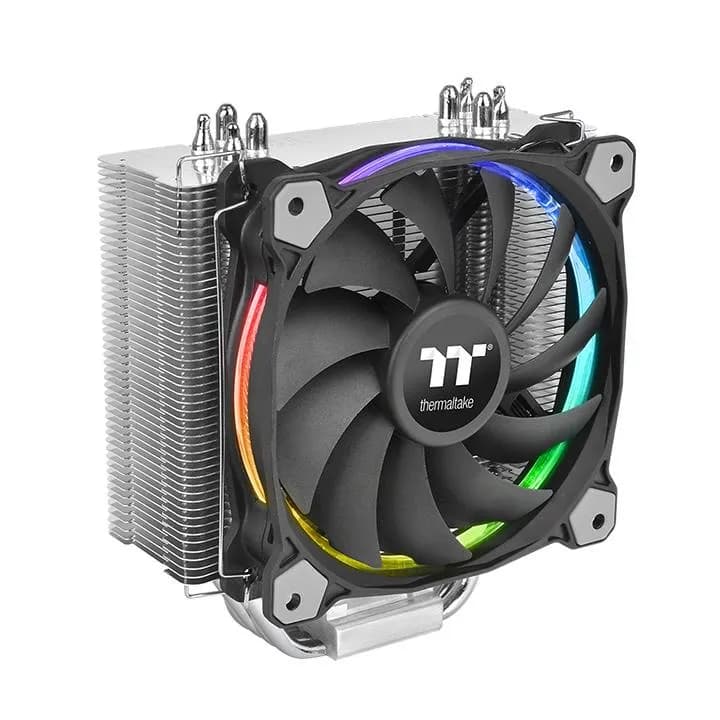 Thermaltake Riing Silent 12 RGB Sync Edition, 120 mm RGB -prosessorijäähdytin, musta