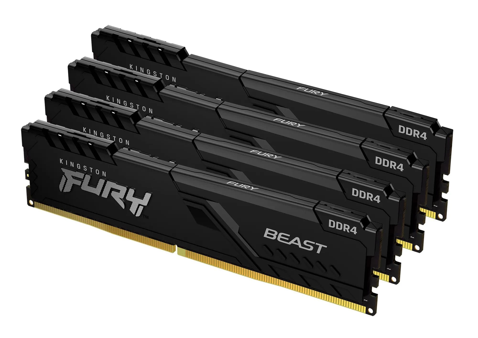 Kingston FURY Beast 64 Gt (4 x 16 Gt) DDR4 3600 MHz, CL18 -muisti (XMP)