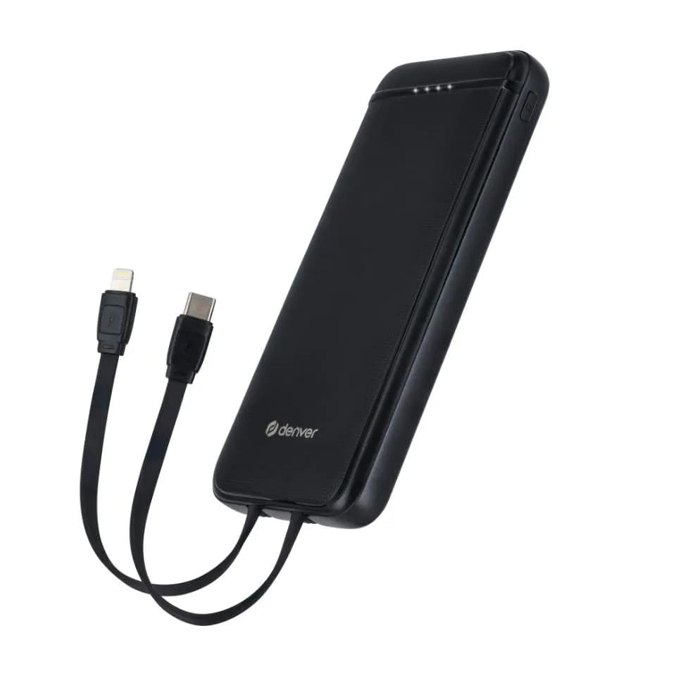 Denver 10.000 mAh 18W -varavirtalähde, Musta