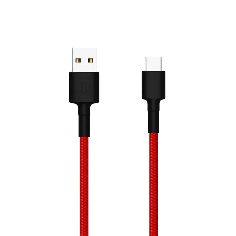 Xiaomi SJV4110GL USB-A – USB-C -kaapeli, 1 m, musta ja punainen
