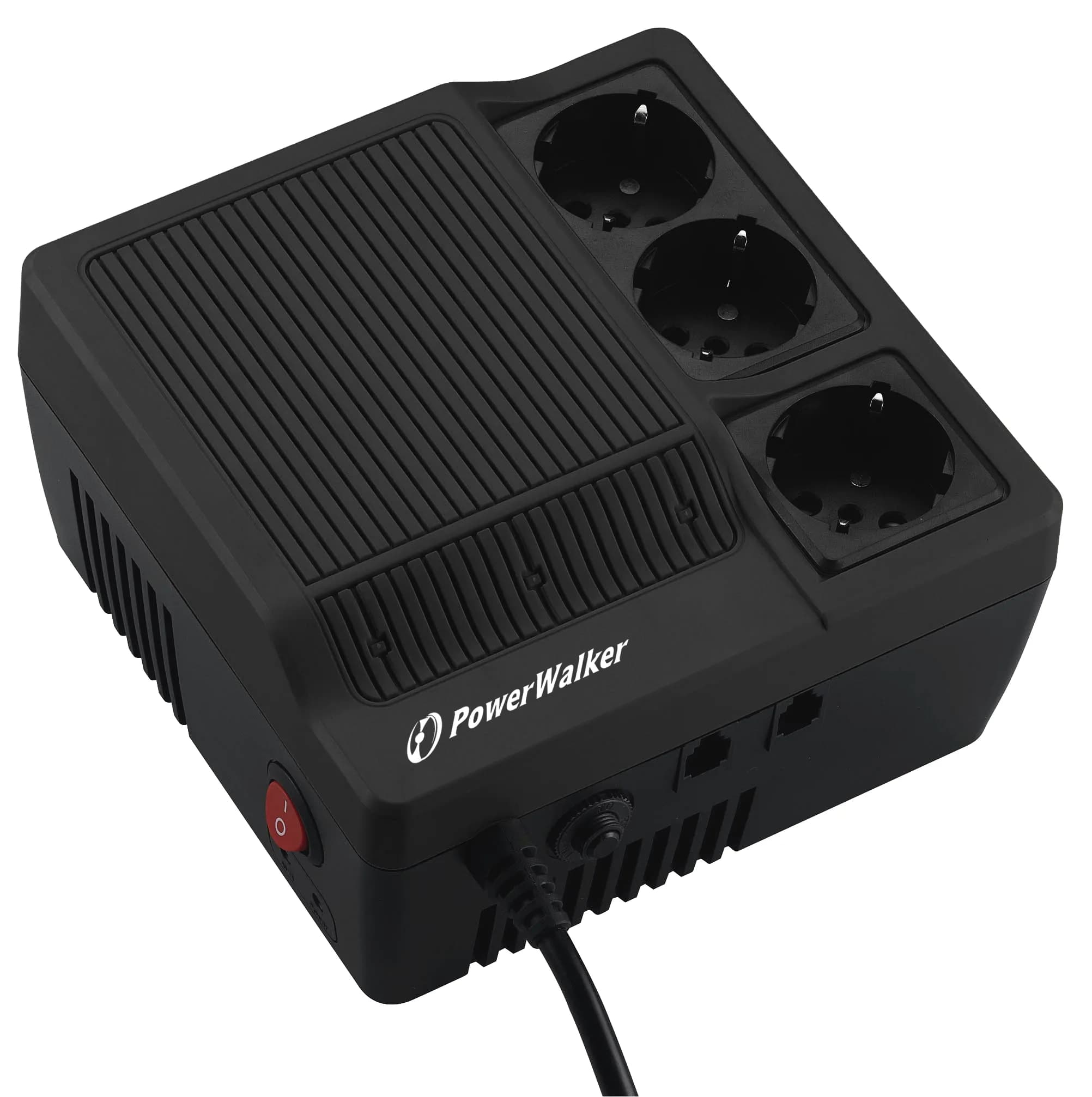 PowerWalker AVR 1200 jännitesäädin, Musta