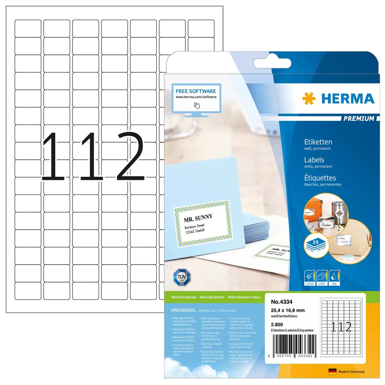 Herma label Premium 25,4x16,9 (2800)