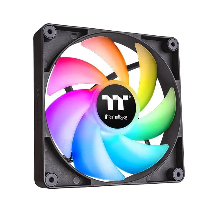 Thermaltake CT 140, 140 mm, PWM, hydraulinen laakeri, ARGB -tuuletinsarja, 2 kpl, musta